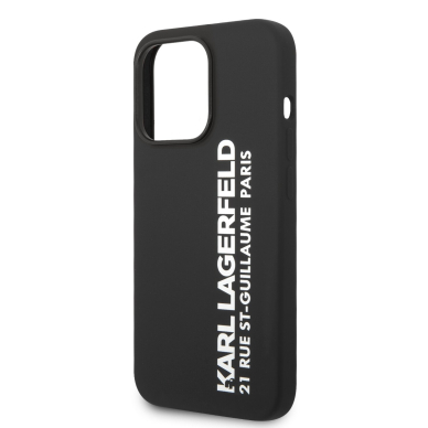 iPhone 14 PRO MAX juoda KARL LAGERFELD nugarėlė KLHCP14XSRSGVTK 5