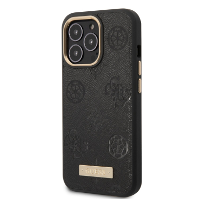 iPhone 14 PRO MAX juoda Magsafe GUESS nugarėlė GUHMP14XSAPSTK 3