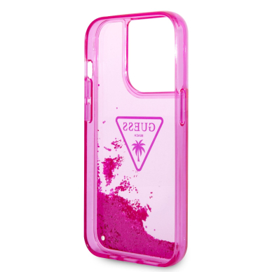 iPhone 14 PRO MAX neo rožinė water GUESS nugarėlė GUHCP14XLFCTPF 6