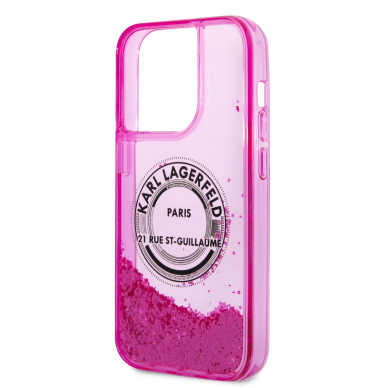 iPhone 14 PRO MAX neo rožinė water KARL LAGERFELD nugarėlė KLHCP14XLCRSGRF 5