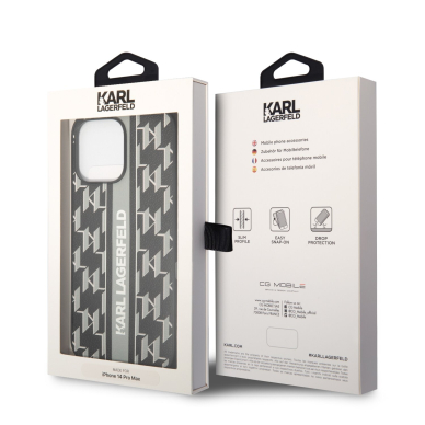 iPhone 14 PRO MAX pilka KARL LAGERFELD nugarėlė KLHCP14XPGKLSKG 7