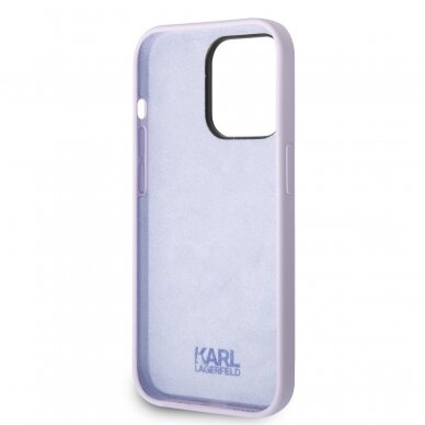 iPhone 14 PRO MAX purple NFT Liquid Silicone KARL LAGERFELD nugarėlė 6