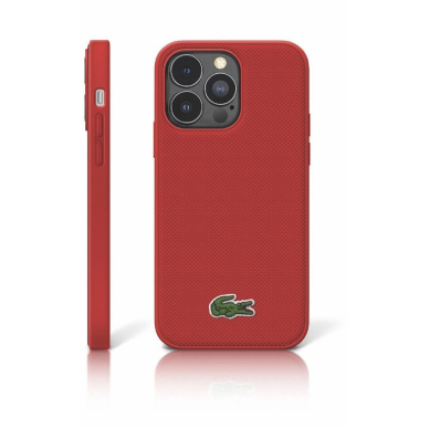 iPhone 14 PRO MAX raudona LACOSTE nugarėlė LCHCP14XPVCR