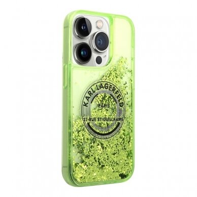 iPhone 14 PRO MAX salotinė water KARL LAGERFELD nugarėlė KLHCP14XLCRSGRN 1