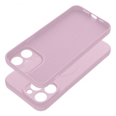 iPhone 14 PRO MAX šviesiai rožinė MagSilicone nugarėlė 1