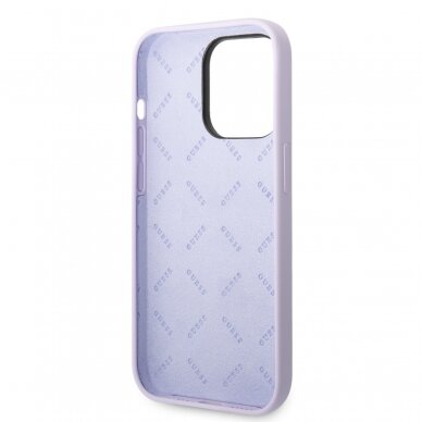iPhone 14 PRO MAX violetinė GUESS nugarėlė GUHCP14XSLSMU 6