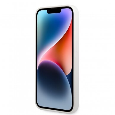 iPhone 14 PRO MAX white NFT Liquid Silicone KARL LAGERFELD nugarėlė 1