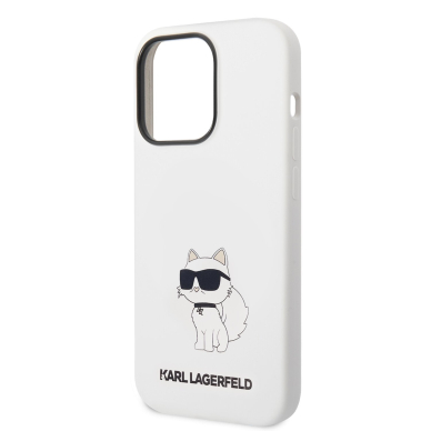 iPhone 14 PRO MAX white NFT Liquid Silicone KARL LAGERFELD nugarėlė 5