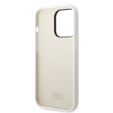 iPhone 14 PRO MAX white NFT Liquid Silicone KARL LAGERFELD nugarėlė 6