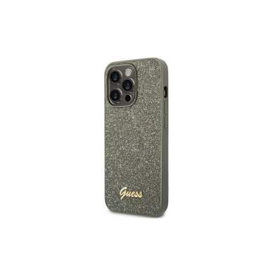 iPhone 14 PRO MAX žalia glitter GUESS nugarėlė GUHCP14XHGGSHN 1