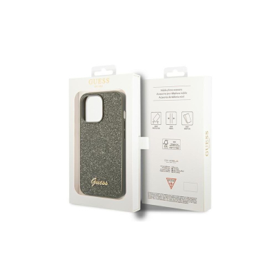 iPhone 14 PRO MAX žalia glitter GUESS nugarėlė GUHCP14XHGGSHN 3