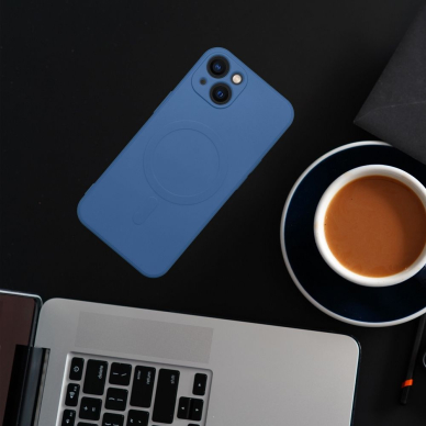 iPhone 14 PRO mėlyna MagSilicone nugarėlė 3