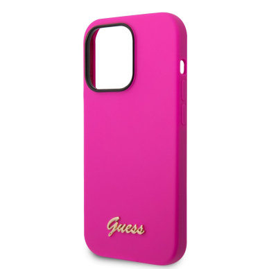 iPhone 14 PRO neo rožinė GUESS nugarėlė GUHCP14LSLSMF 5