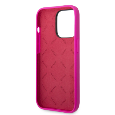 iPhone 14 PRO neo rožinė GUESS nugarėlė GUHCP14LSLSMF 6