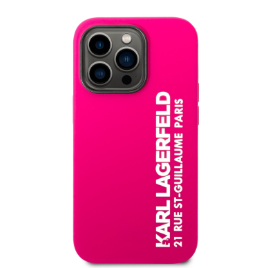 iPhone 14 PRO neo rožinė KARL LAGERFELD nugarėlė KLHCP14LSRSGVTF 2