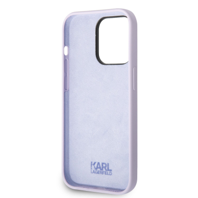 iPhone 14 PRO purple NFT Liquid Silicone KARL LAGERFELD nugarėlė 6