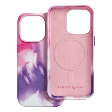 iPhone 14 PRO purple splash MagLeather nugarėlė 6