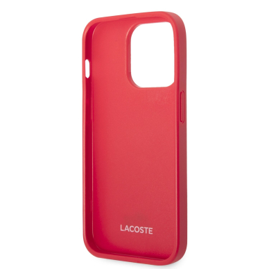 iPhone 14 PRO raudona LACOSTE nugarėlė LCHCP14LPVCR 6