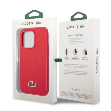 iPhone 14 PRO raudona LACOSTE nugarėlė LCHCP14LPVCR 7