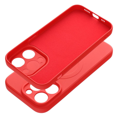 iPhone 14 PRO raudona MagSilicone nugarėlė 1