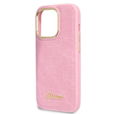 iPhone 14 PRO rožinė GUESS nugarėlė GUHCP14LHGCRHP 2