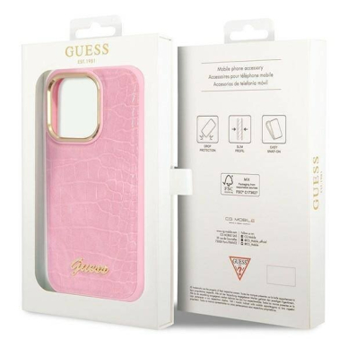 iPhone 14 PRO rožinė GUESS nugarėlė GUHCP14LHGCRHP 4
