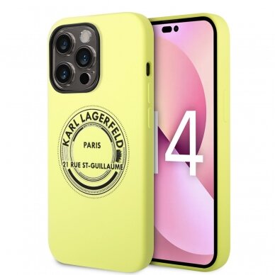 iPhone 14 PRO salotinė KARL LAGERFELD nugarėlė KLHCP14LSRSGRCN