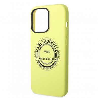iPhone 14 PRO salotinė KARL LAGERFELD nugarėlė KLHCP14LSRSGRCN 5