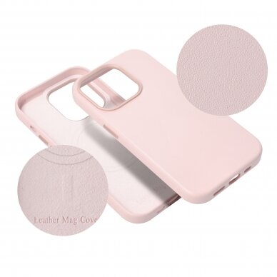 iPhone 14 PRO sand pink MagLeather nugarėlė 9