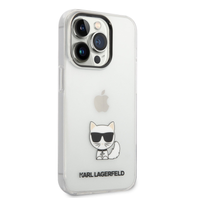 iPhone 14 PRO skaidri KARL LAGERFELD nugarėlė KLHCP14LCTTR 4