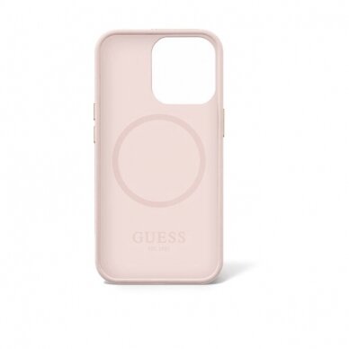 iPhone 14 PRO pink Compatible Magsafe GUESS nugarėlė GUHMP14LU4GPRP 2