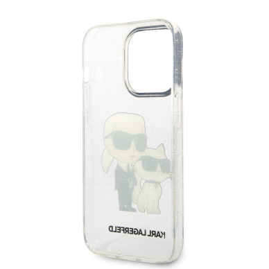 iPhone 14 PRO transparent NFT IML Glitter KARL LAGERFELD nugarėlė 6