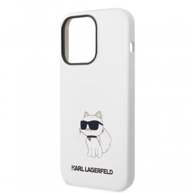 iPhone 14 PRO white NFT Liquid Silicone KARL LAGERFELD nugarėlė 5