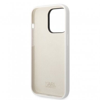 iPhone 14 PRO white NFT Liquid Silicone KARL LAGERFELD nugarėlė 6