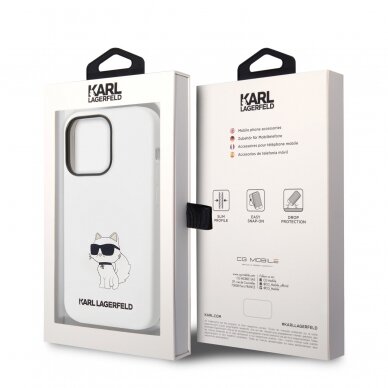 iPhone 14 PRO white NFT Liquid Silicone KARL LAGERFELD nugarėlė 7