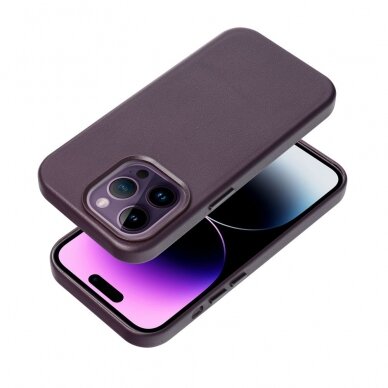 iPhone 14 purple MagLeather nugarėlė 1