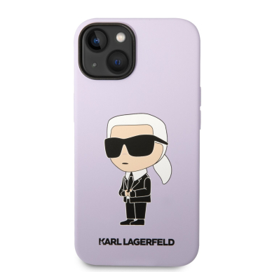 iPhone 14/13 purple NFT Liquid Silicone KARL LAGERFELD nugarėlė 2