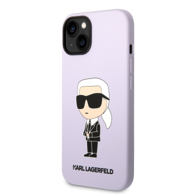 iPhone 14/13 purple NFT Liquid Silicone KARL LAGERFELD nugarėlė 3