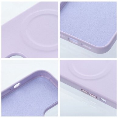 iPhone 14 purple ROAR LEATHER MAG nugarėlė 3