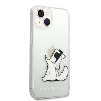iPhone 14/13 skaidri KARL LAGERFELD nugarėlė KLHCP14SCFNRC 4