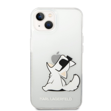 iPhone 14/13 skaidri KARL LAGERFELD nugarėlė KLHCP14SCFNRC 2
