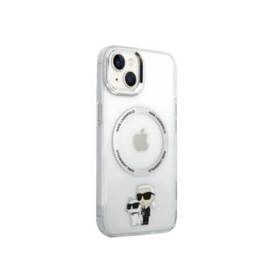 iPhone 14/13 transparent + silver Magsafe KARL LAGERFELD nugarėlė 4