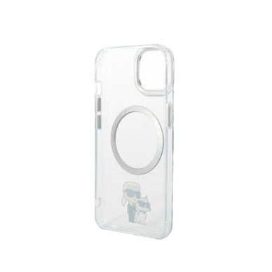iPhone 14/13 transparent + silver Magsafe KARL LAGERFELD nugarėlė 5