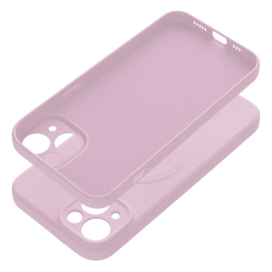 iPhone 14 šviesiai rožinė MagSilicone nugarėlė 1
