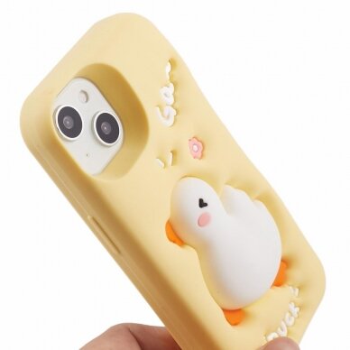 iPhone 14 Tracy nugarėlė 3D Cartoon Duck 5