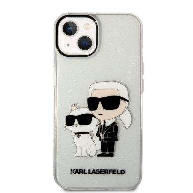 iPhone 14/13 transparent NFT IML Glitter KARL LAGERFELD nugarėlė 2