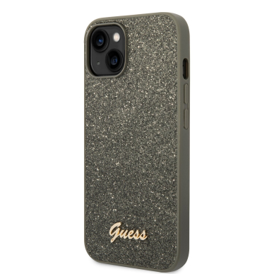 iPhone 14/13 žalia glitter GUESS nugarėlė GUHCP14SHGGSHN 2