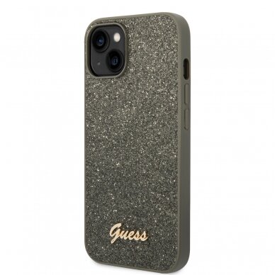iPhone 14/13 žalia glitter GUESS nugarėlė GUHCP14SHGGSHN 2