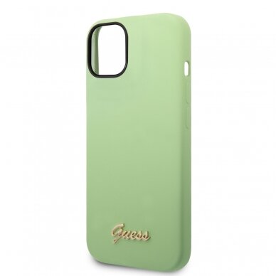 iPhone 14/13 žalia GUESS nugarėlė GUHCP14SSLSMN 5