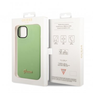 iPhone 14/13 žalia GUESS nugarėlė GUHCP14SSLSMN 7